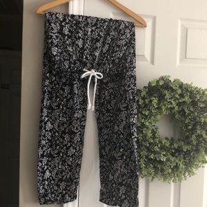 Boho cotton print pants~W Sz S (no tag)